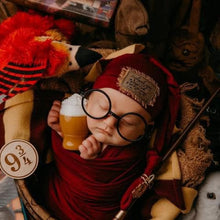 Load image into Gallery viewer, &quot;I solemnly swear I&#39;m up to no good&quot; Newborn Sleepy Hat
