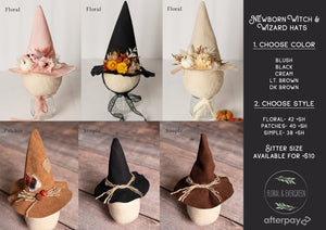 Witchy Hat- Multiple Options
