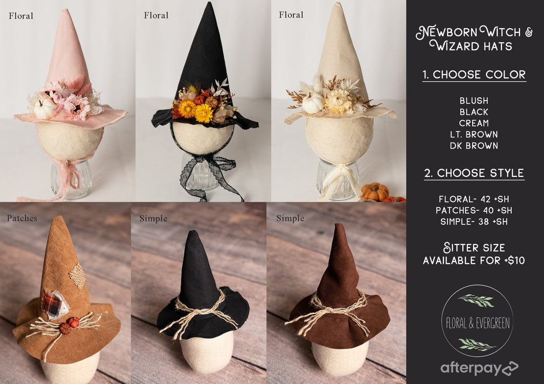Witchy Hat- Multiple Options
